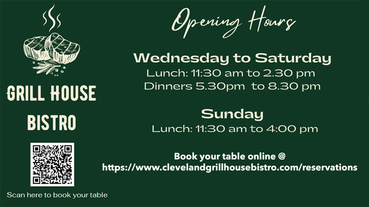 Grill House Opening Hours